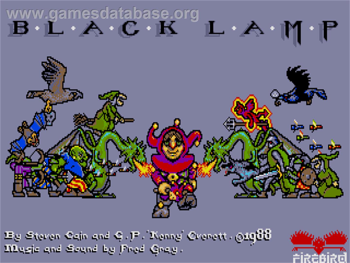 Black Lamp - Atari ST - Artwork - Title Screen