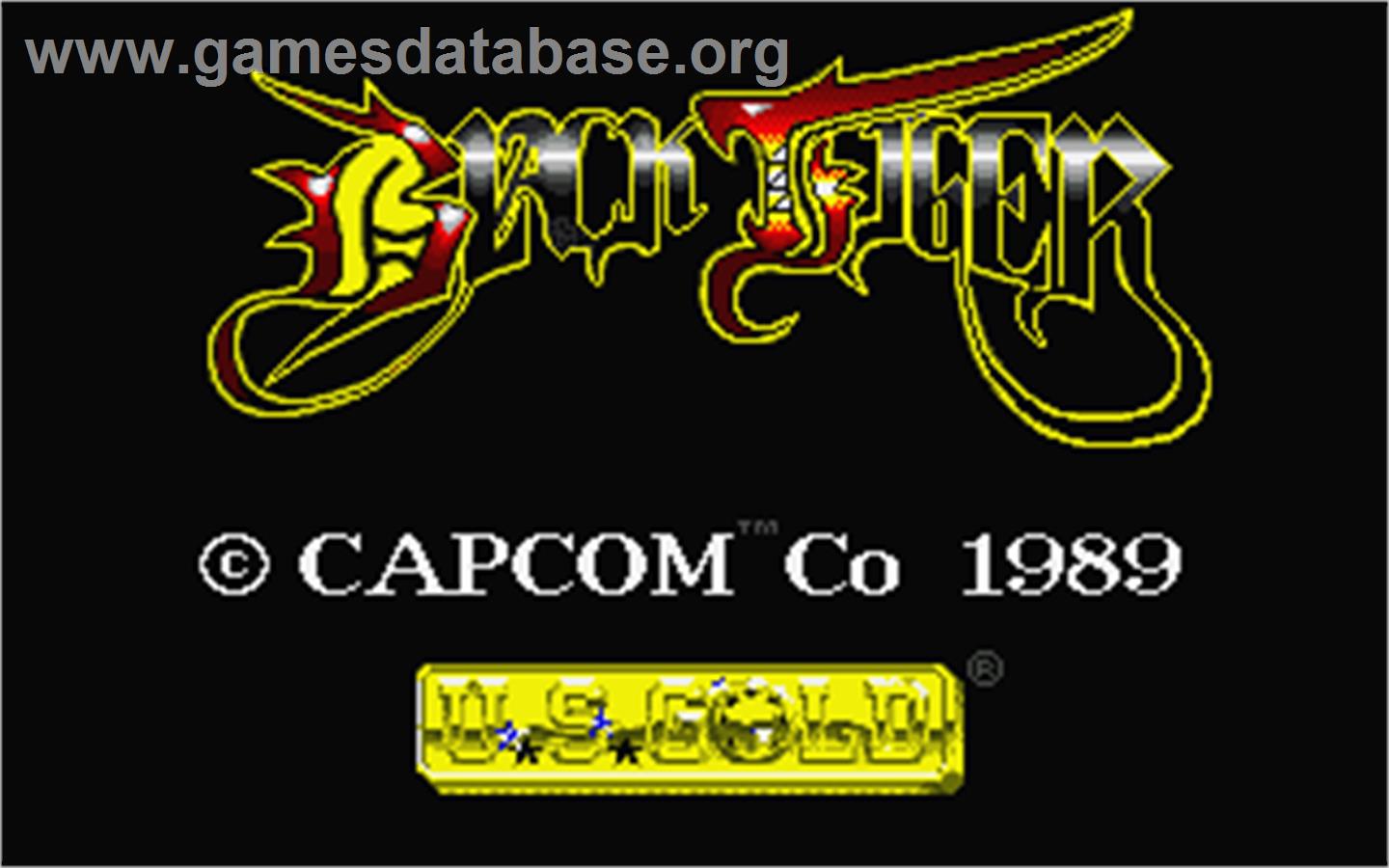 Black Tiger - Atari ST - Artwork - Title Screen