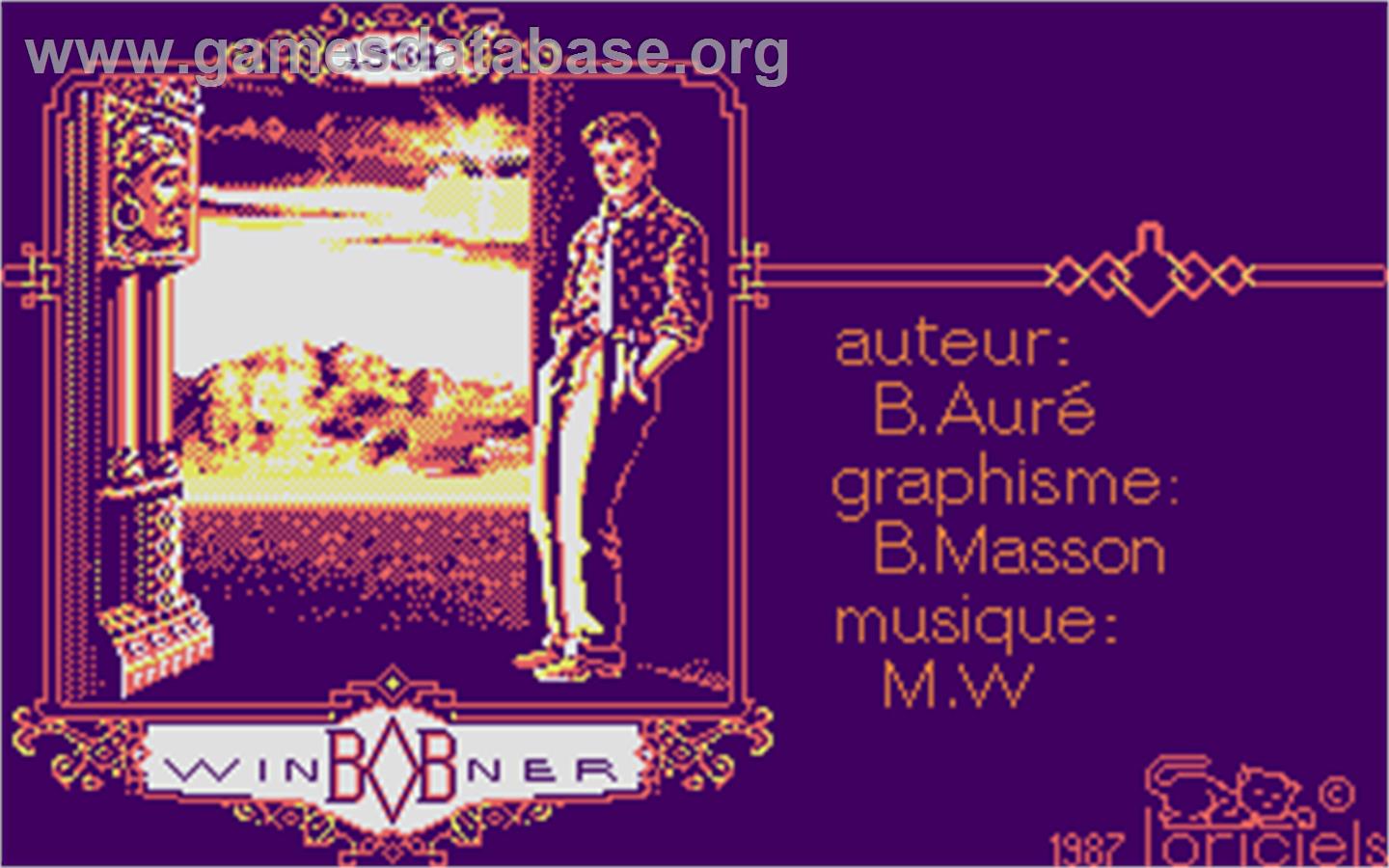 Bob Winner - Atari ST - Artwork - Title Screen