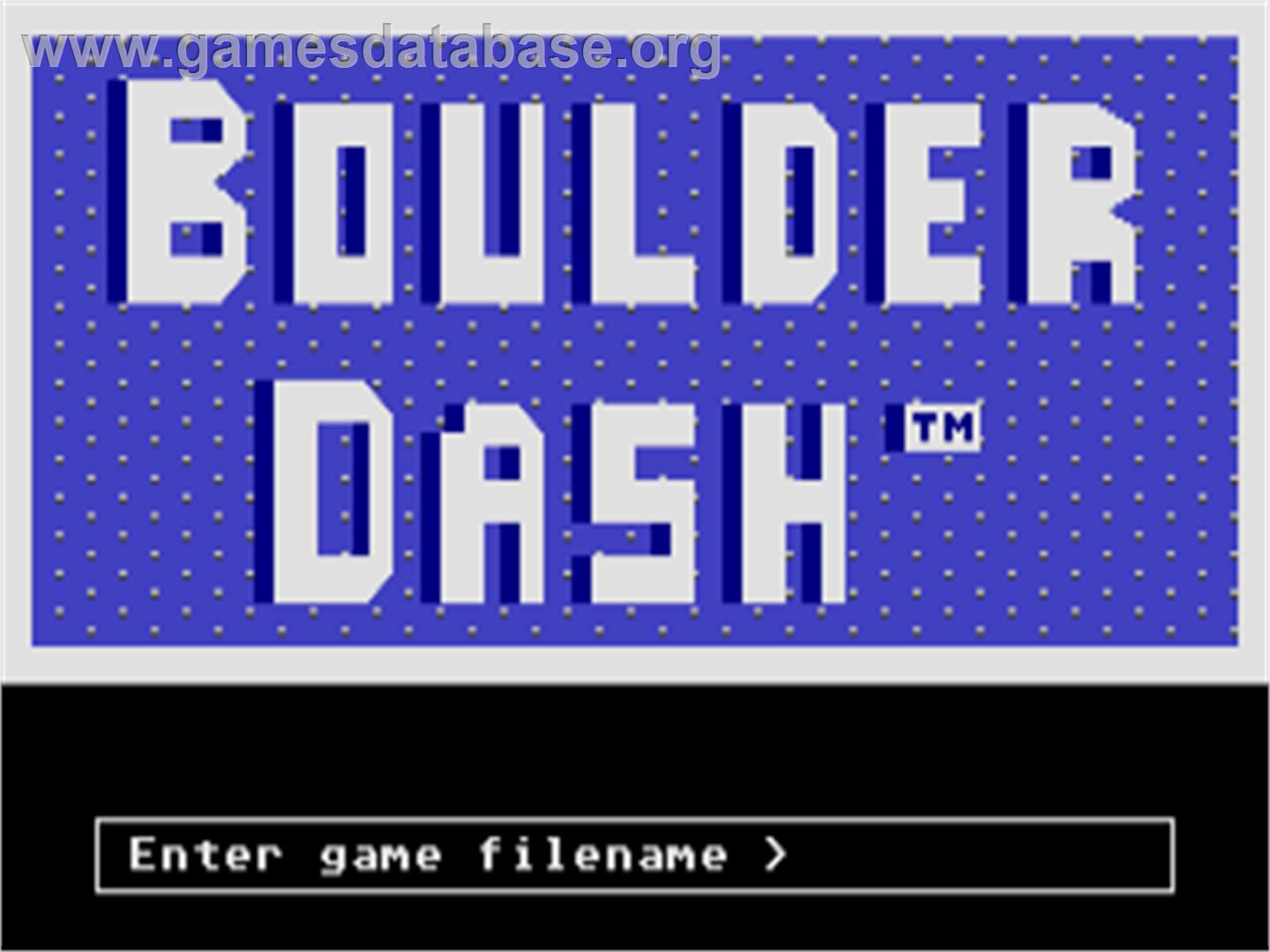 Boulder Dash Construction Kit - Atari ST - Artwork - Title Screen