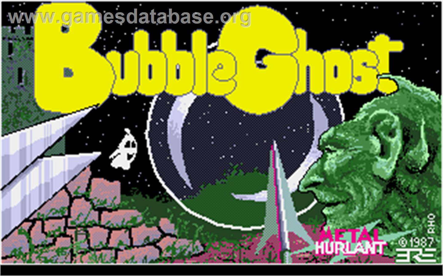Bubble Ghost - Atari ST - Artwork - Title Screen