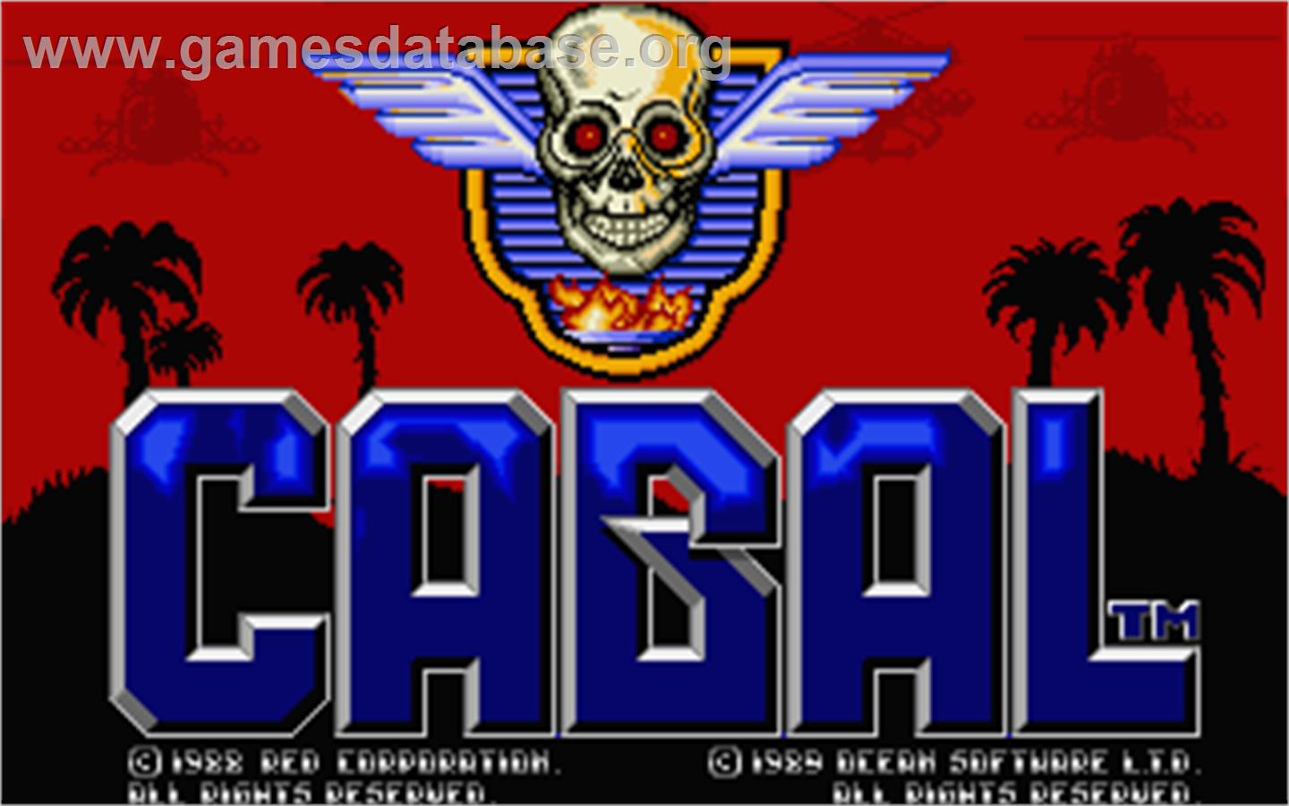 Cabal - Atari ST - Artwork - Title Screen