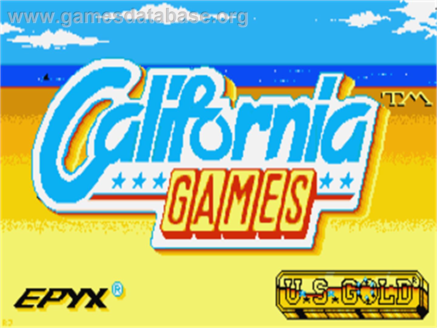 California Games - Atari ST - Artwork - Title Screen