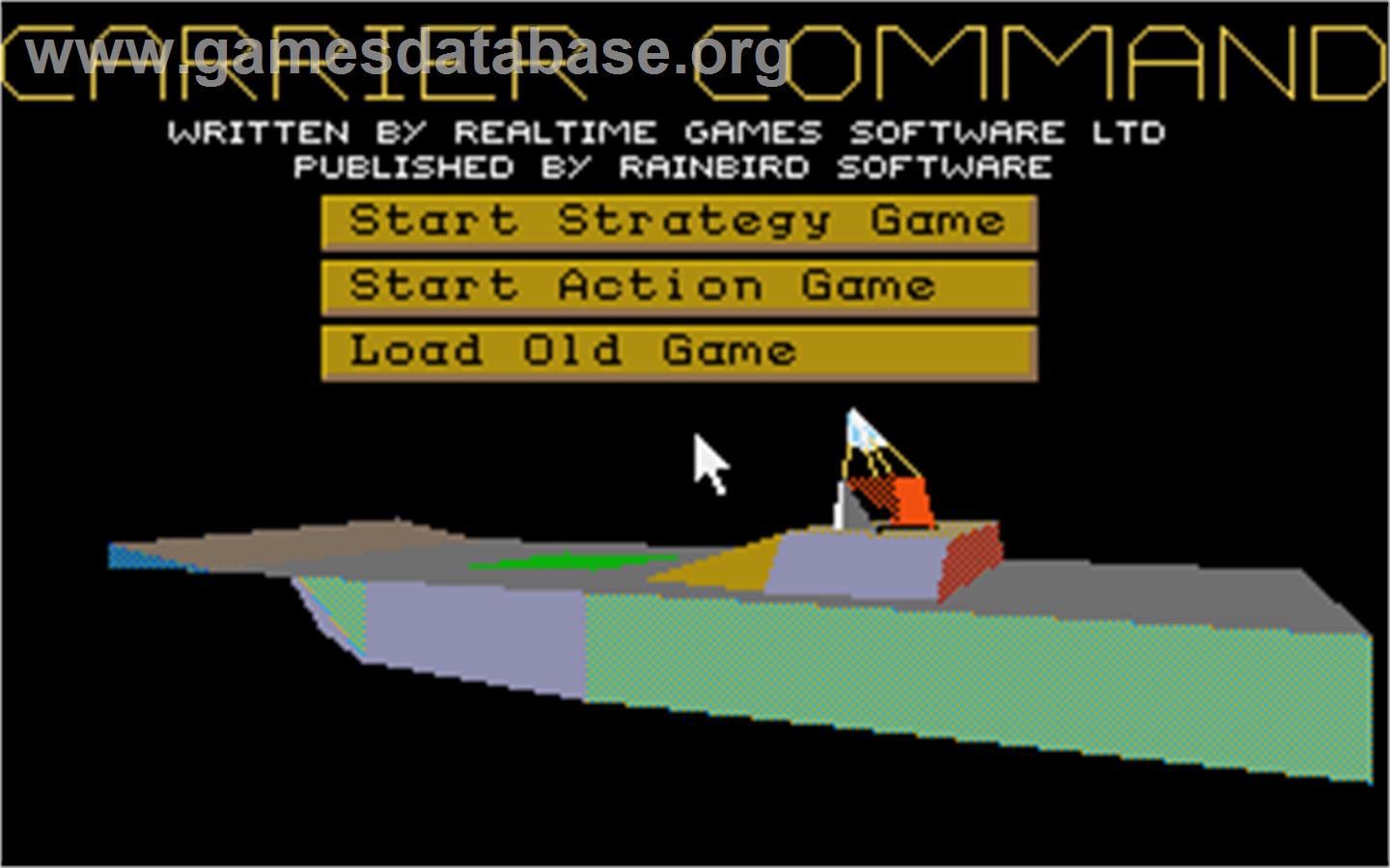 Carrier Command - Atari ST - Artwork - Title Screen