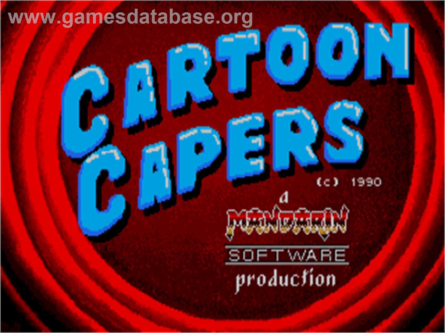 Cartoon Capers - Atari ST - Artwork - Title Screen