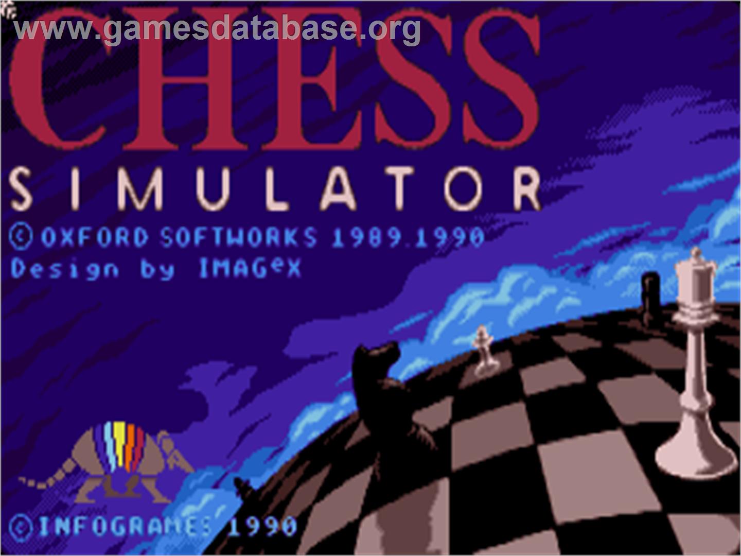 Chess Simulator - Atari ST - Artwork - Title Screen