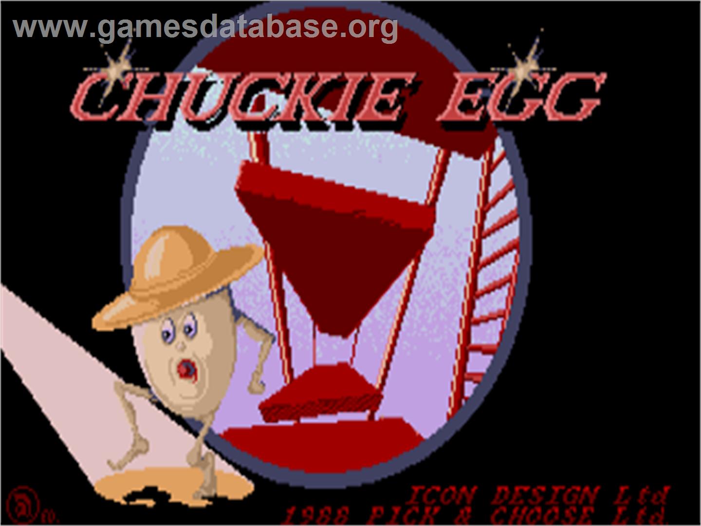 Chuckie Egg - Atari ST - Artwork - Title Screen