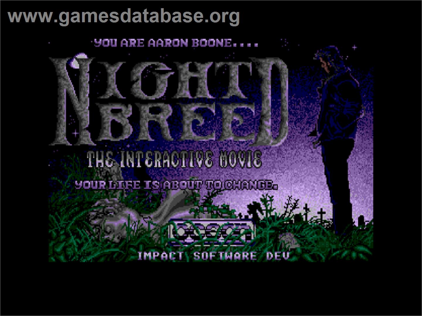 Clive Barker's Nightbreed: The Interactive Movie - Atari ST - Artwork - Title Screen