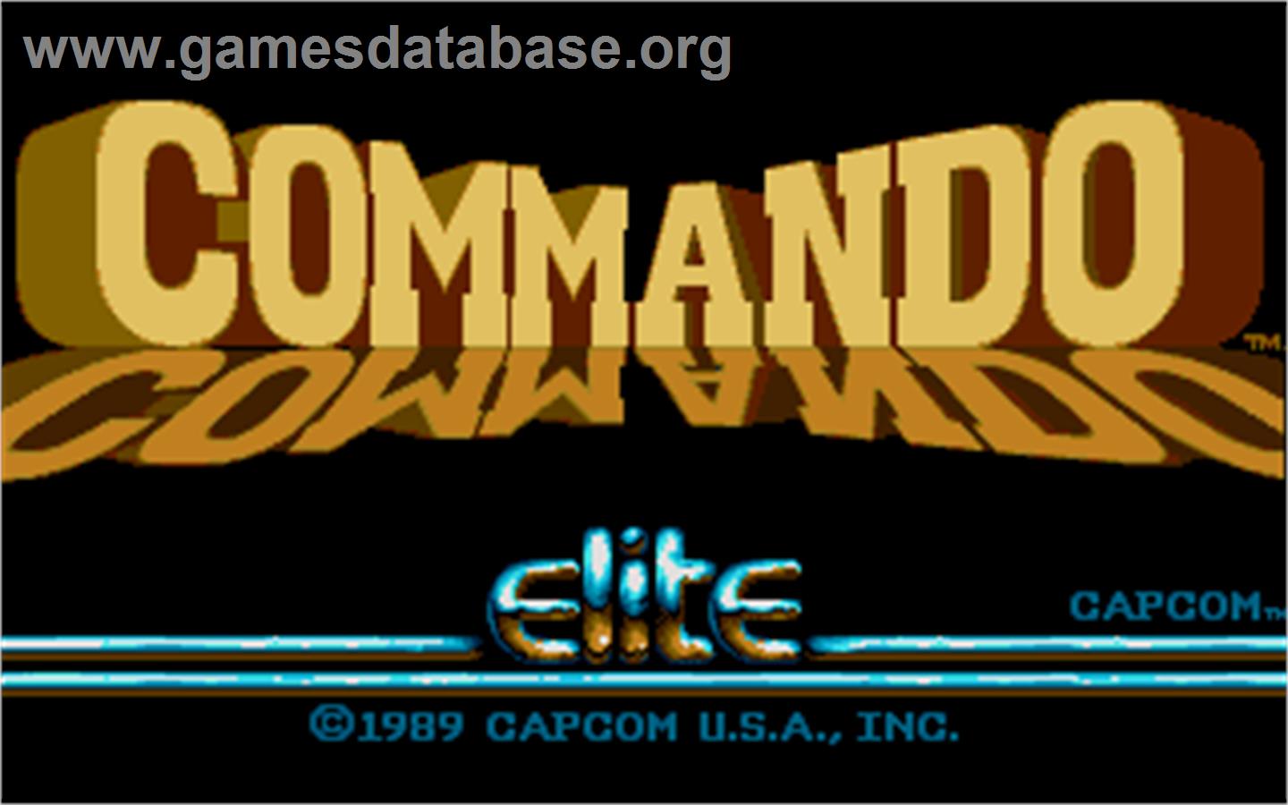 Commando - Atari ST - Artwork - Title Screen