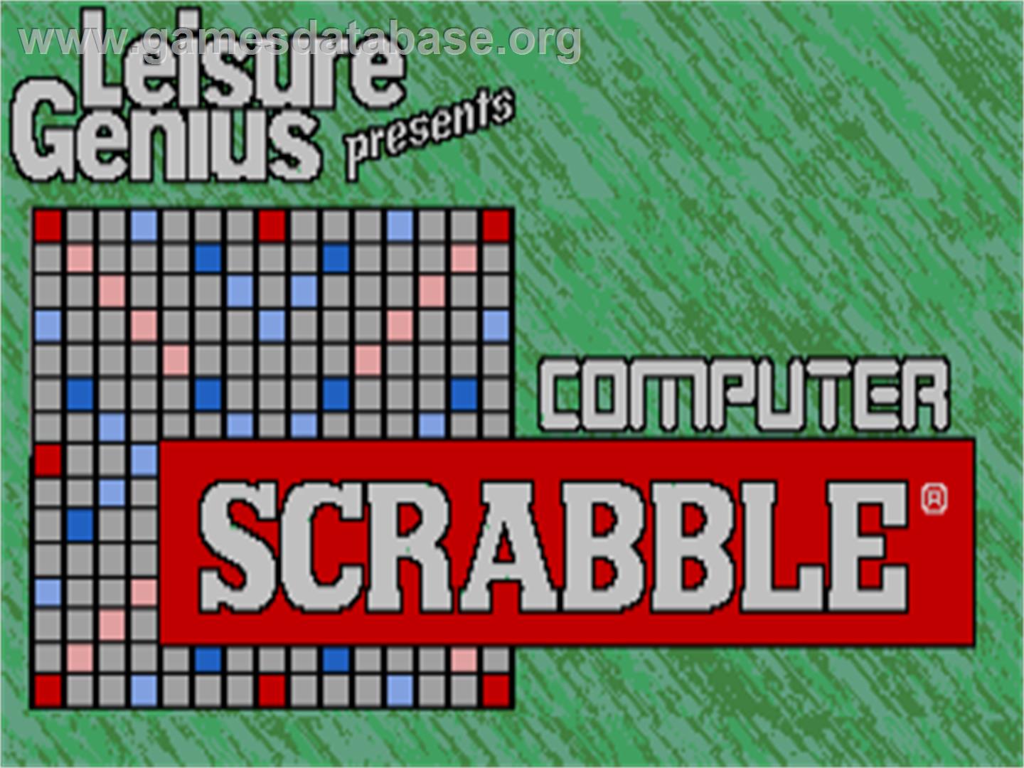 Computer Scrabble De Luxe - Atari ST - Artwork - Title Screen