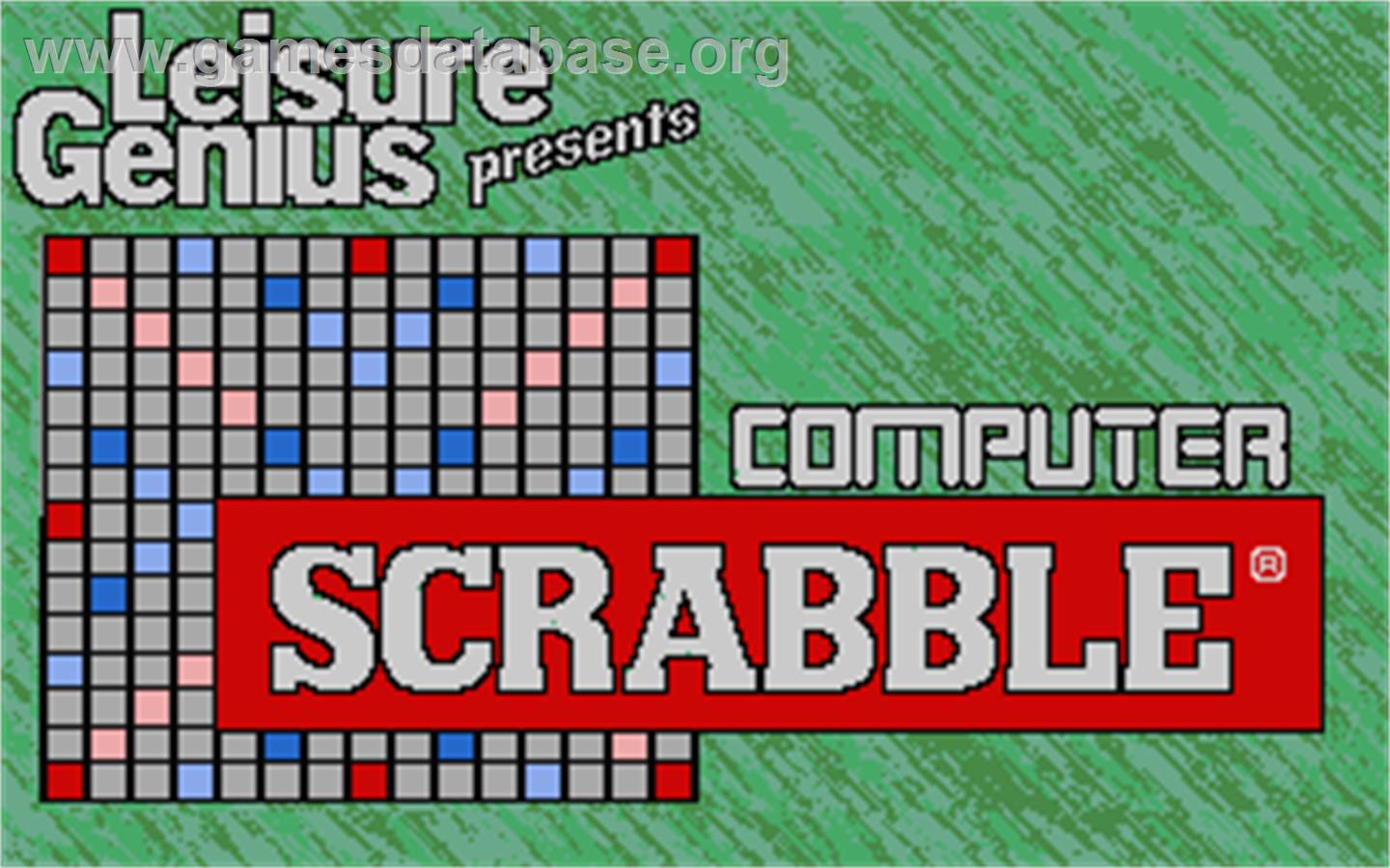 Computer Scrabble Deluxe - Atari ST - Artwork - Title Screen