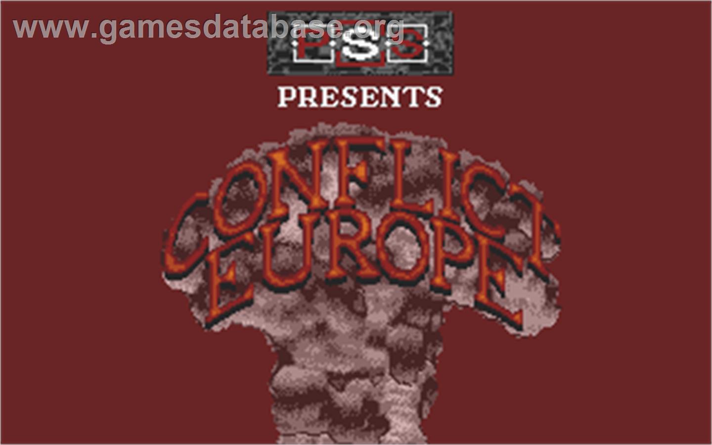 Conflict: Europe - Atari ST - Artwork - Title Screen