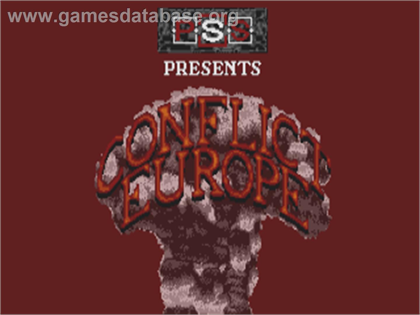 Conflict - Europe - Atari ST - Artwork - Title Screen