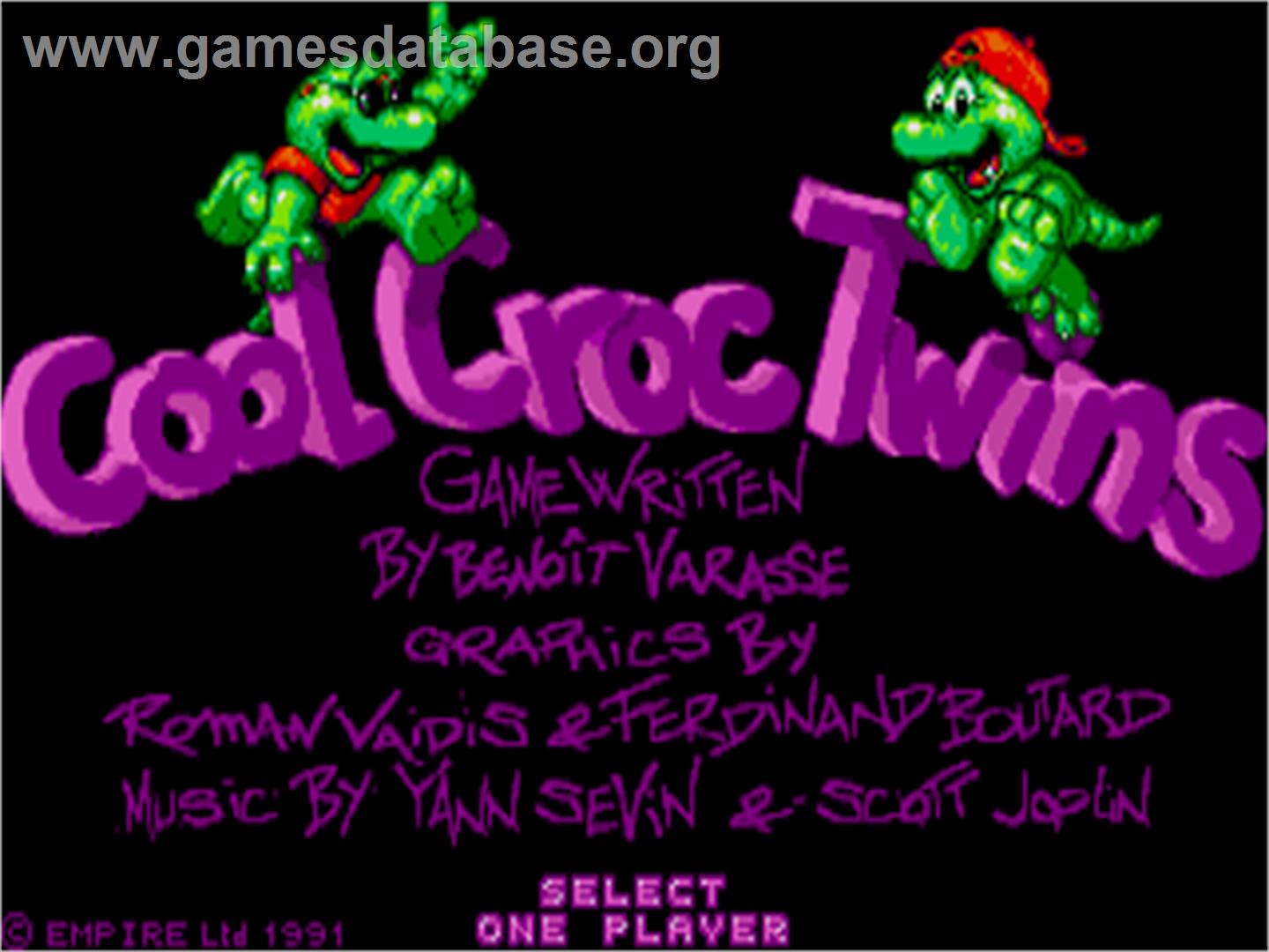 Cool Croc Twins, The - Atari ST - Artwork - Title Screen