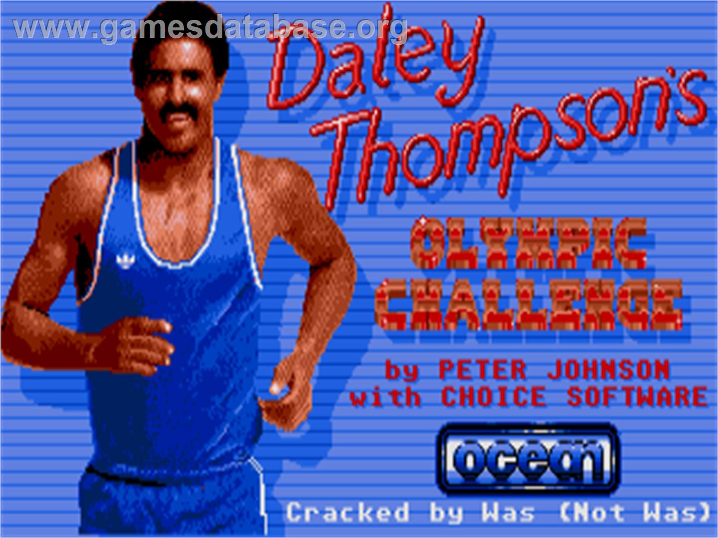 Daley Thompson's Olympic Challenge - Atari ST - Artwork - Title Screen