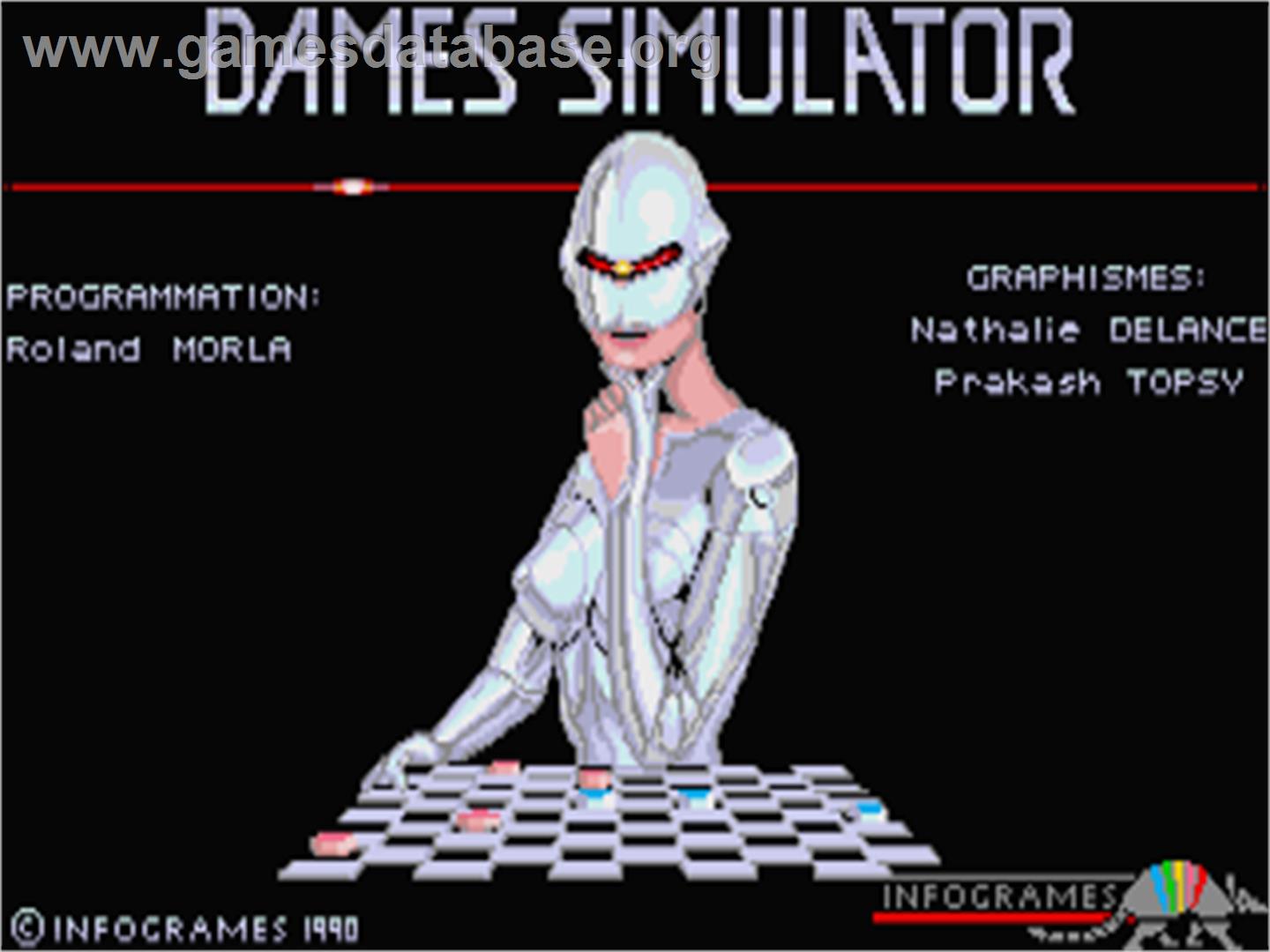 Dames Simulator - Atari ST - Artwork - Title Screen