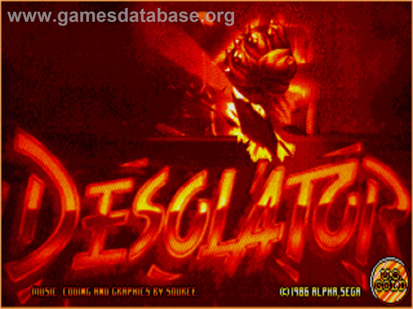 Desolator - Atari ST - Artwork - Title Screen