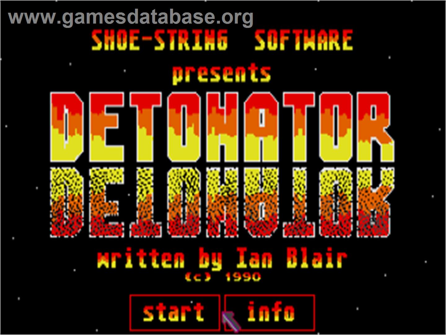 Detonator - Atari ST - Artwork - Title Screen