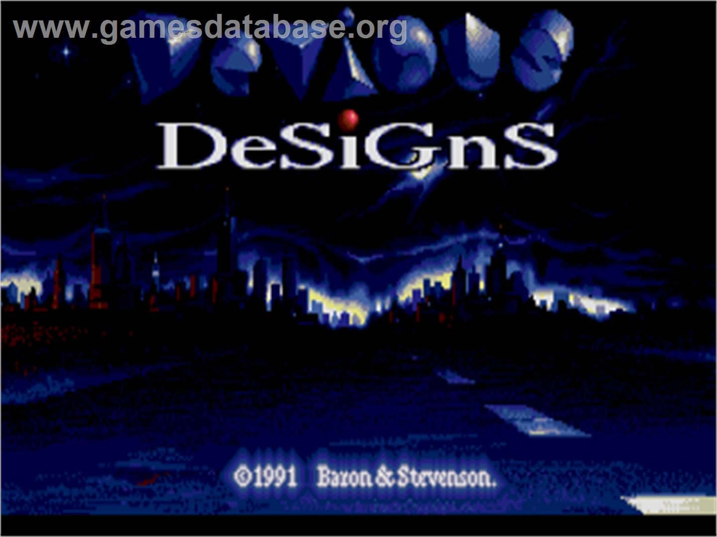 Devious Designs - Atari ST - Artwork - Title Screen