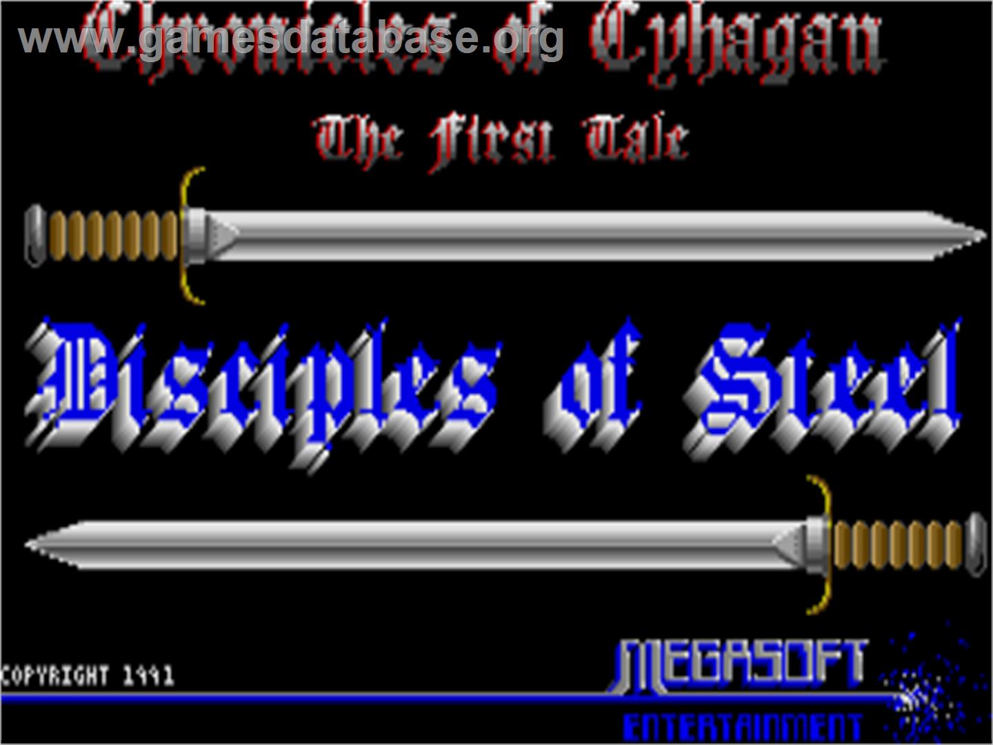 Disciples of Steel - Atari ST - Artwork - Title Screen