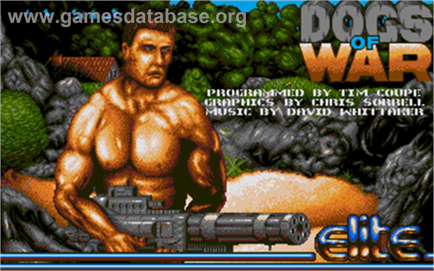 Dogs of War - Atari ST - Artwork - Title Screen