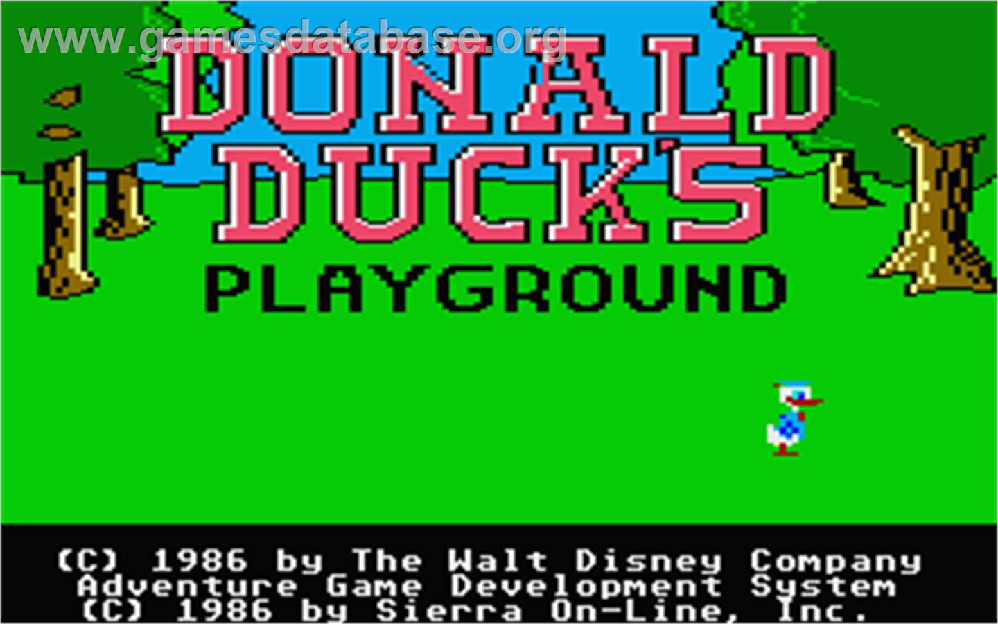 Donald Duck's Playground - Atari ST - Artwork - Title Screen