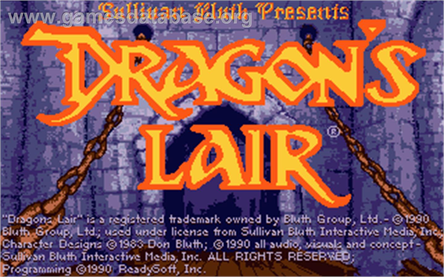 Dragon's Lair - Atari ST - Artwork - Title Screen