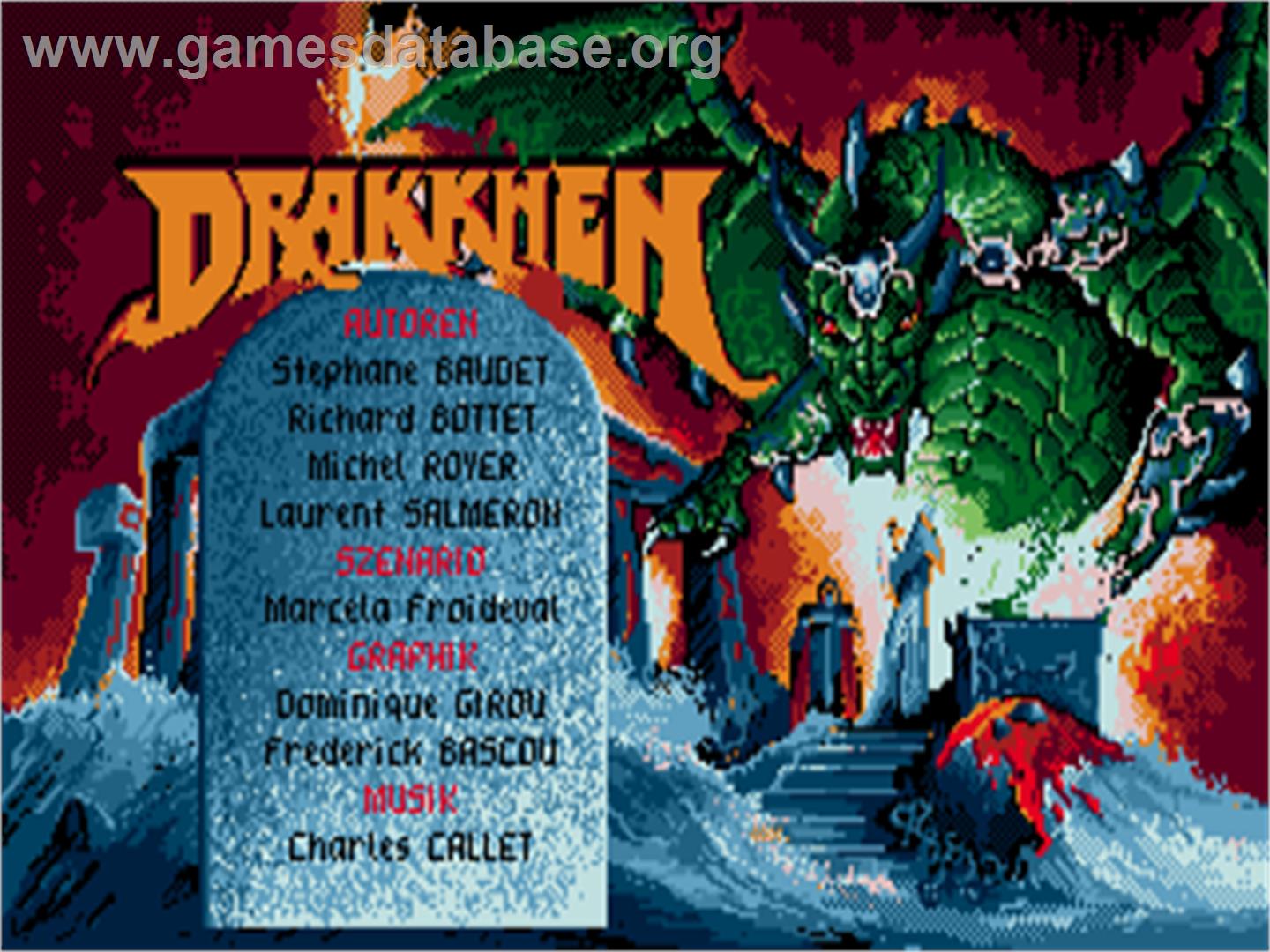 Drakkhen - Atari ST - Artwork - Title Screen