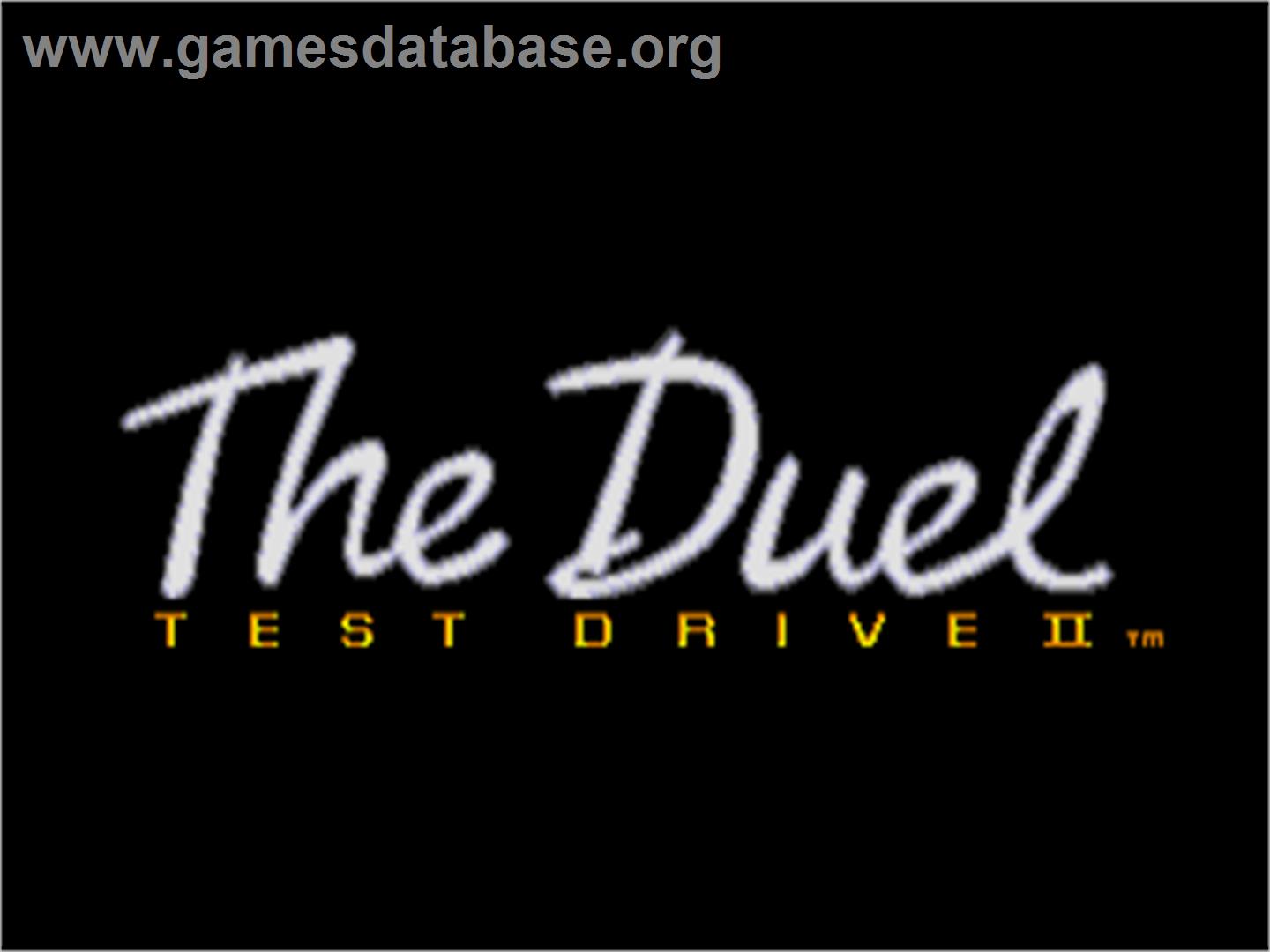 Duel, The - Test Drive 2 - Atari ST - Artwork - Title Screen