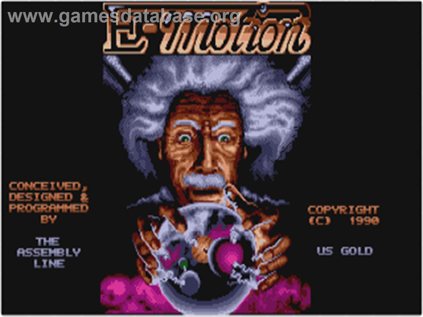 E-motion - Atari ST - Artwork - Title Screen