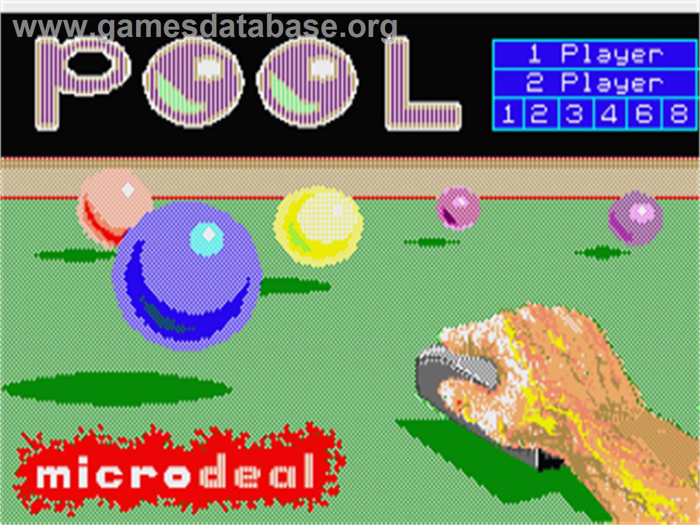 Electronic Pool - Atari ST - Artwork - Title Screen