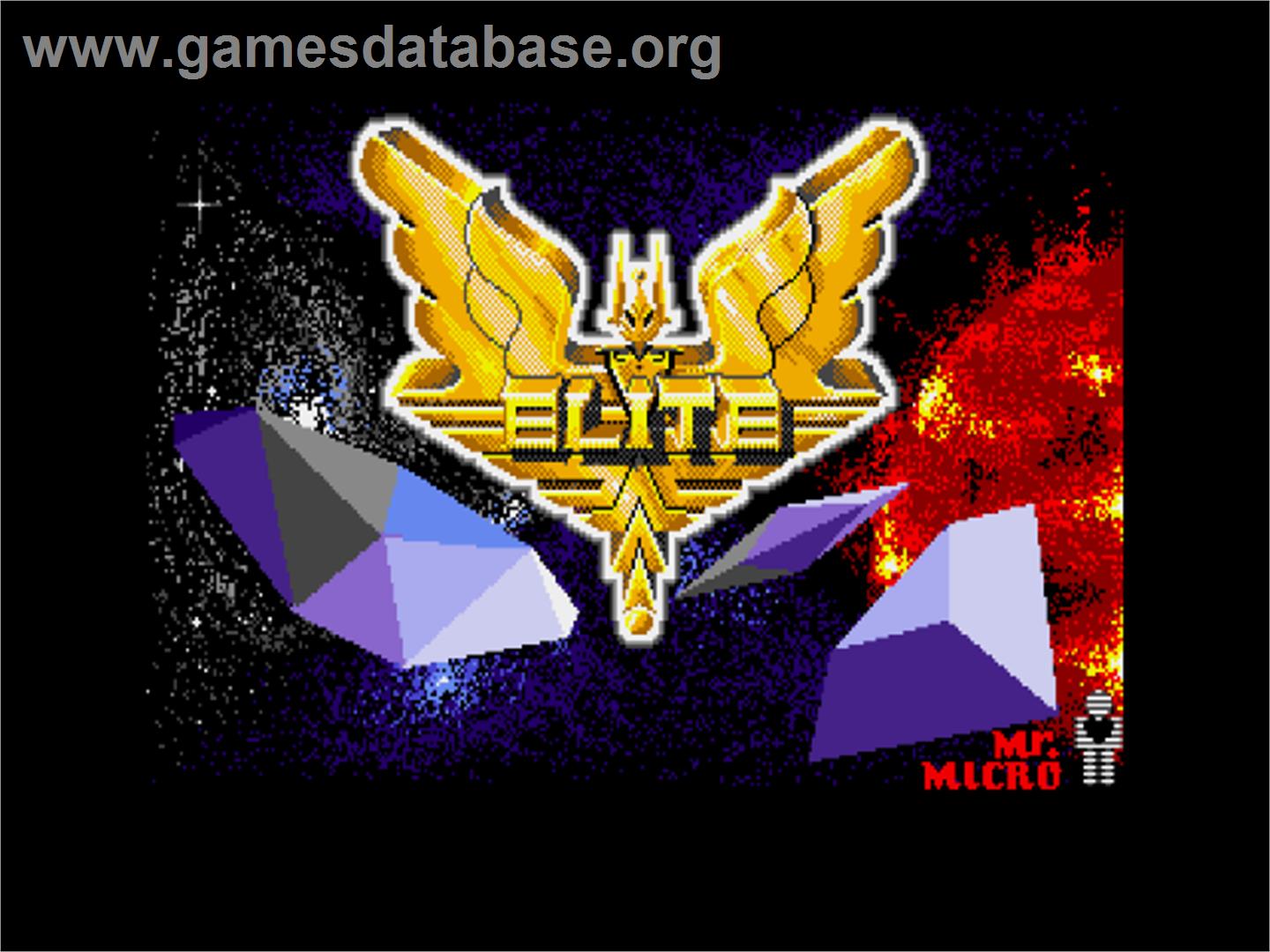Elite - Atari ST - Artwork - Title Screen