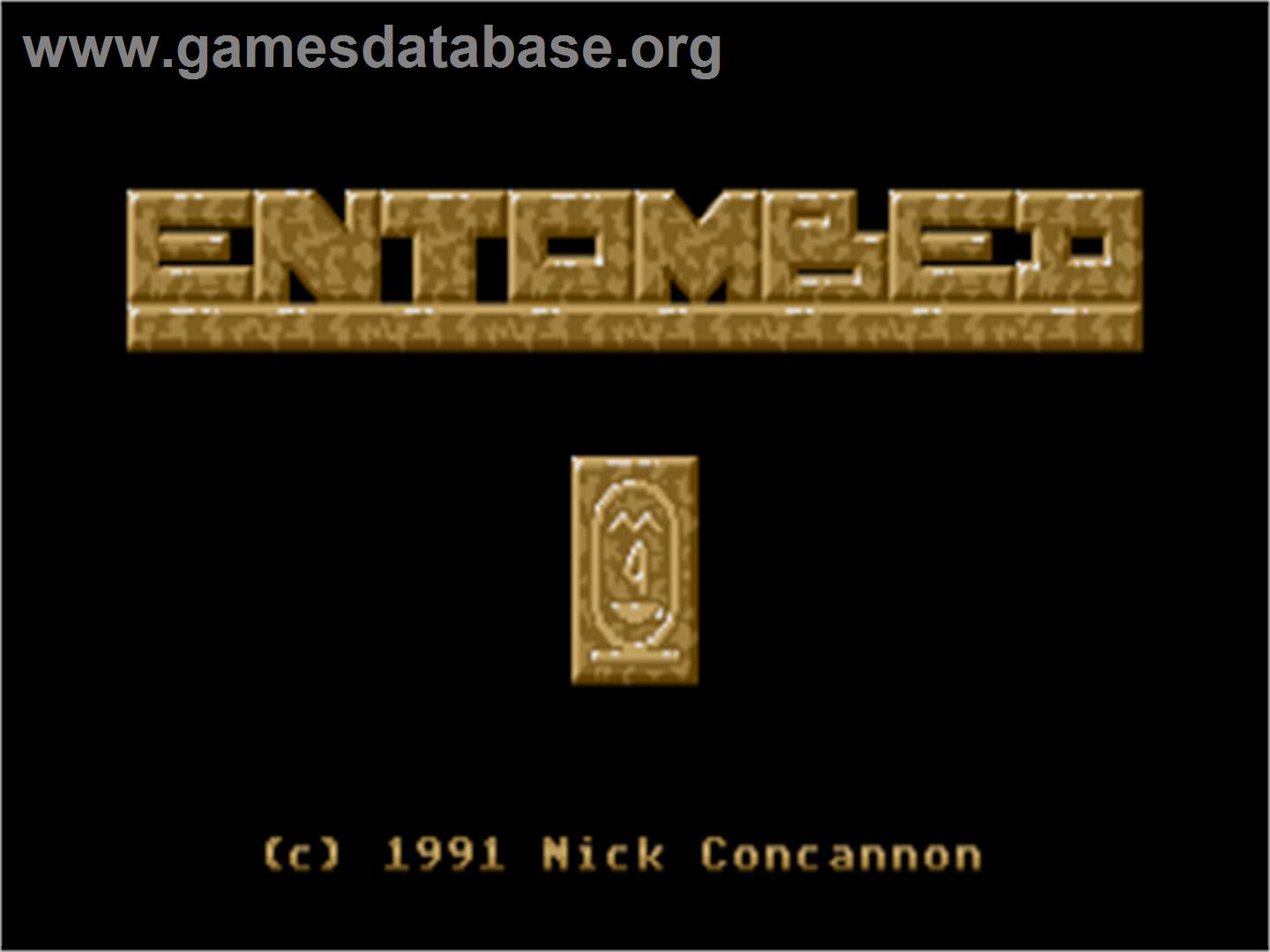 Entombed - Atari ST - Artwork - Title Screen