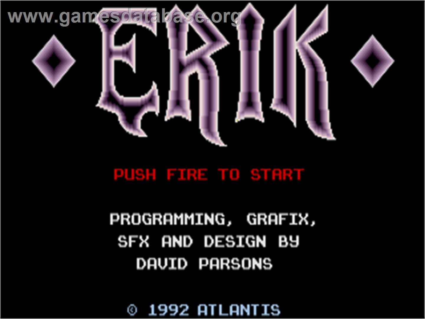 Erik - Atari ST - Artwork - Title Screen