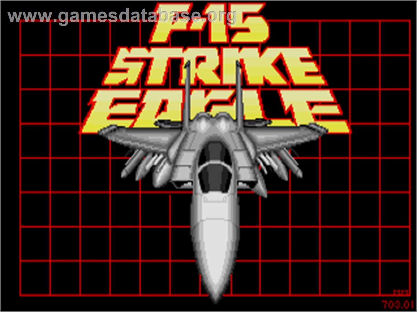 F-15 Strike Eagle - Atari ST - Artwork - Title Screen