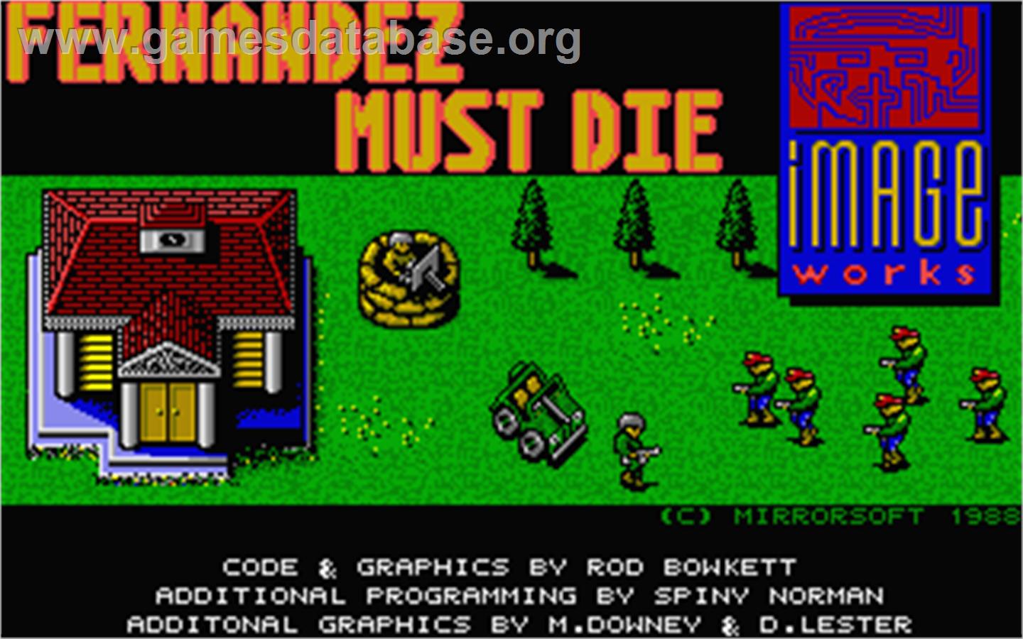 Fernandez Must Die - Atari ST - Artwork - Title Screen