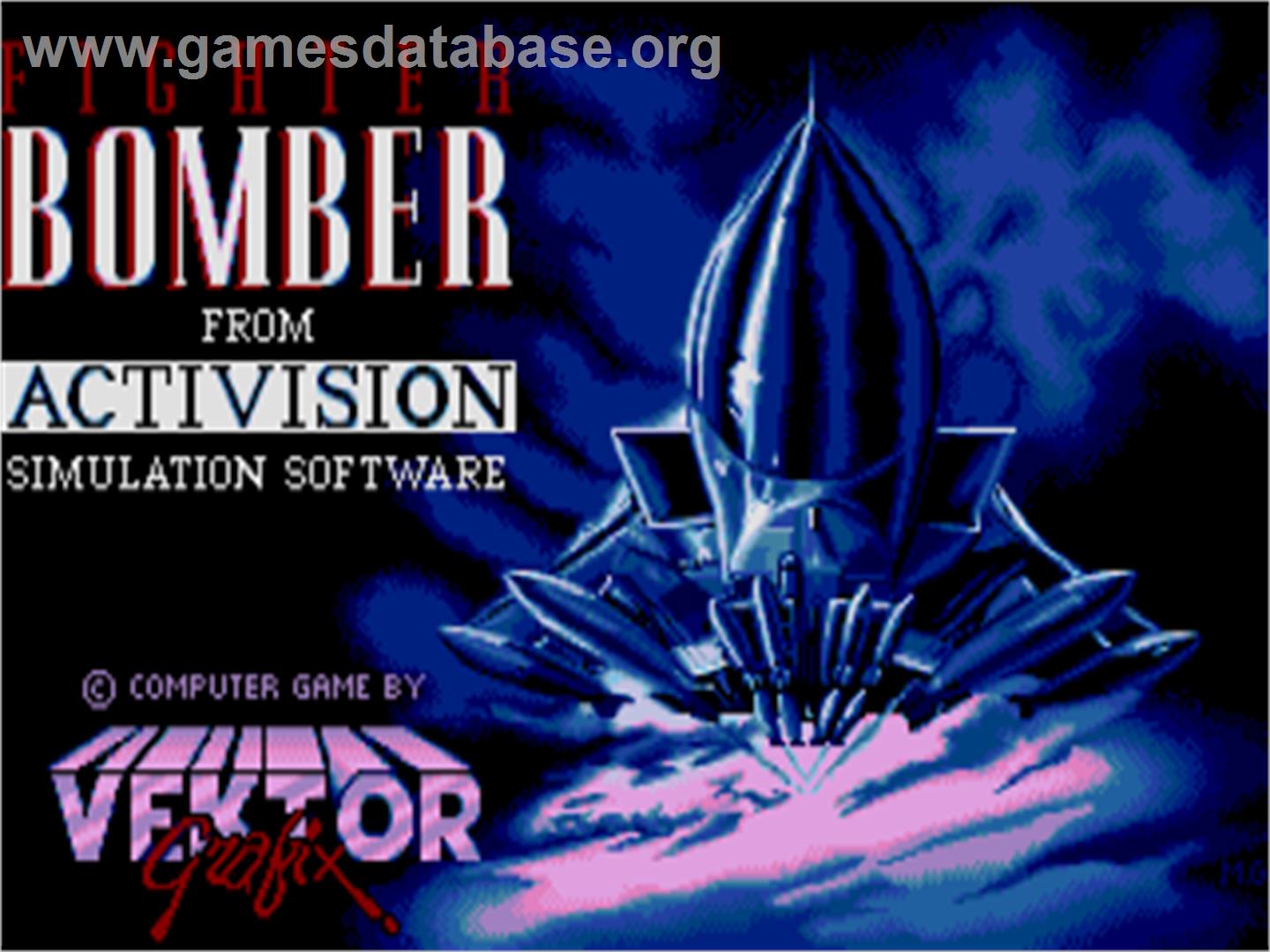 Fighter Bomber - Atari ST - Artwork - Title Screen