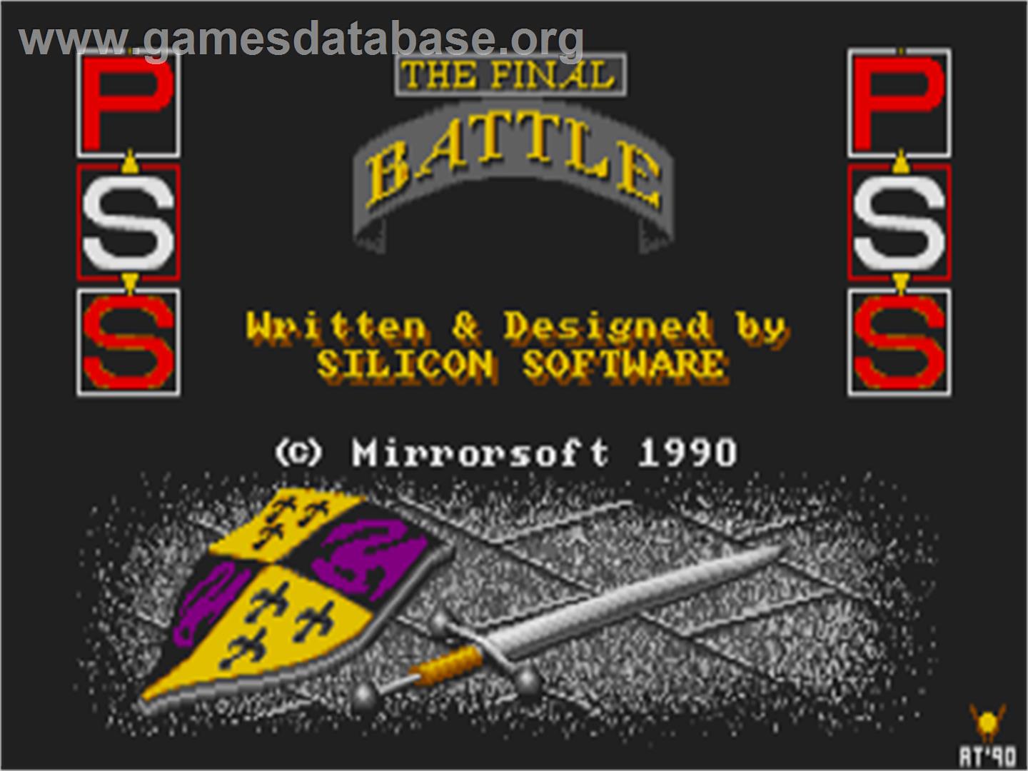 Final Battle, The - Atari ST - Artwork - Title Screen
