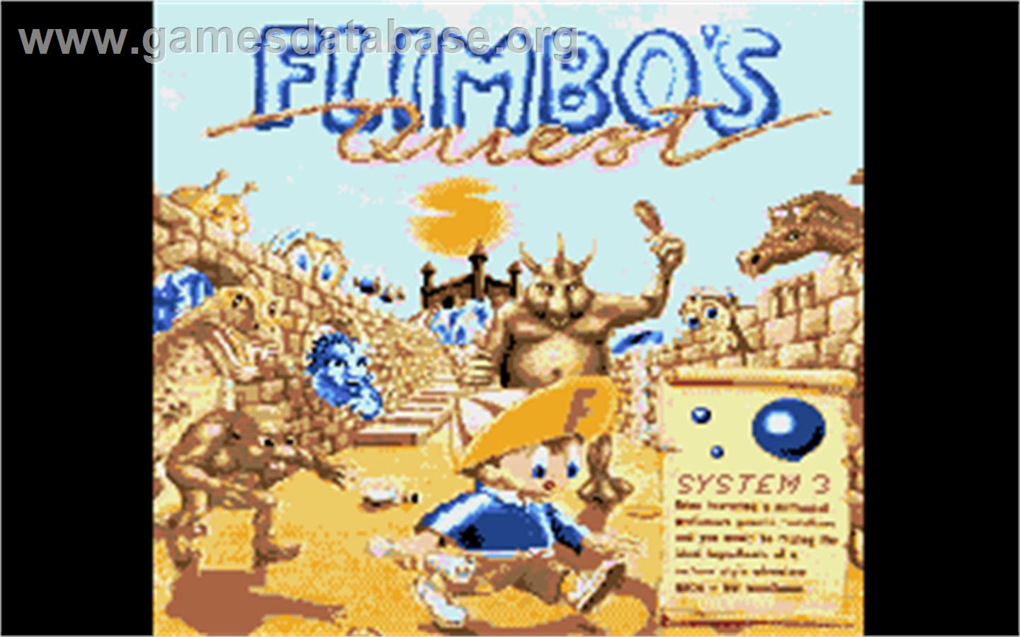 Flimbo's Quest - Atari ST - Artwork - Title Screen