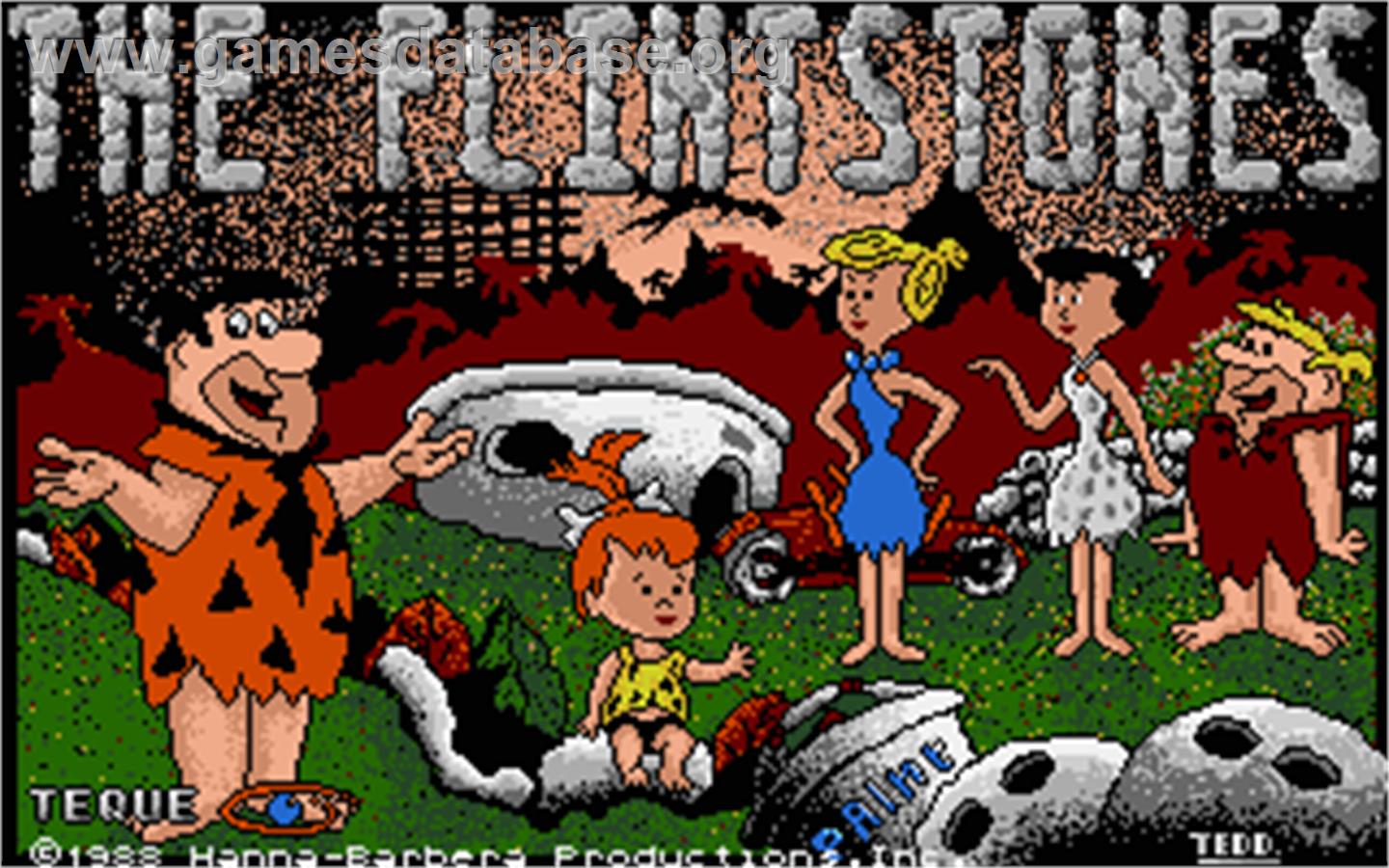 Flintstones - Atari ST - Artwork - Title Screen