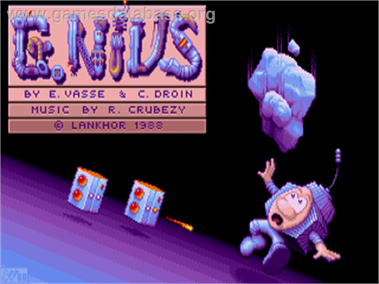 G.Nius - Atari ST - Artwork - Title Screen