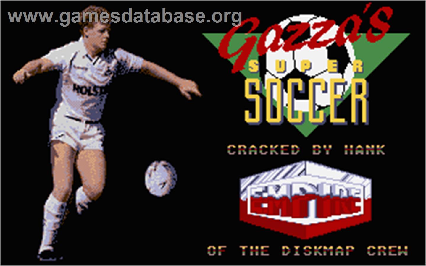 Gazza's Super Soccer - Atari ST - Artwork - Title Screen
