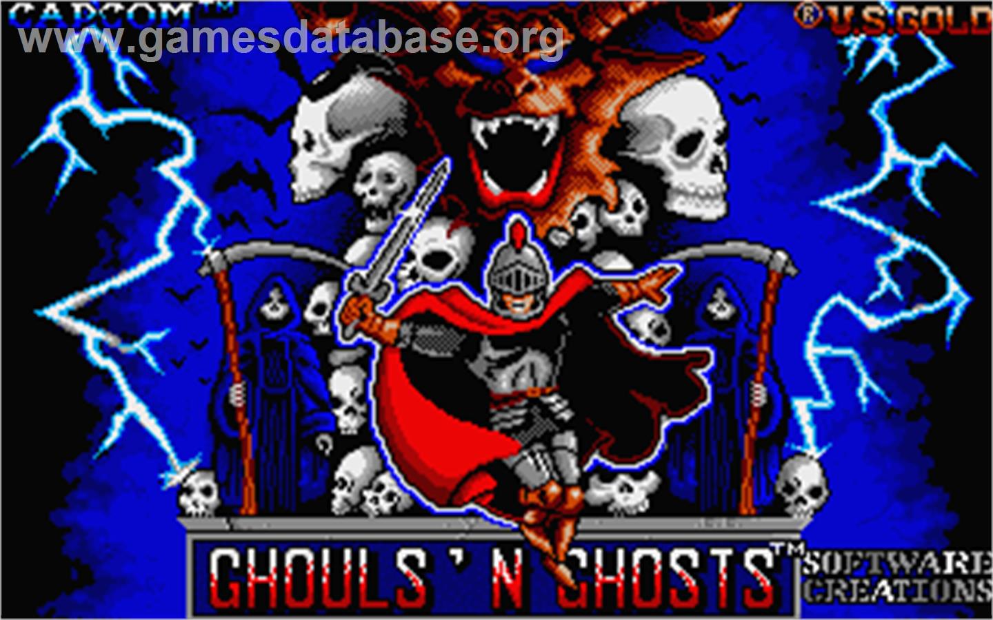 Ghouls'n Ghosts - Atari ST - Artwork - Title Screen