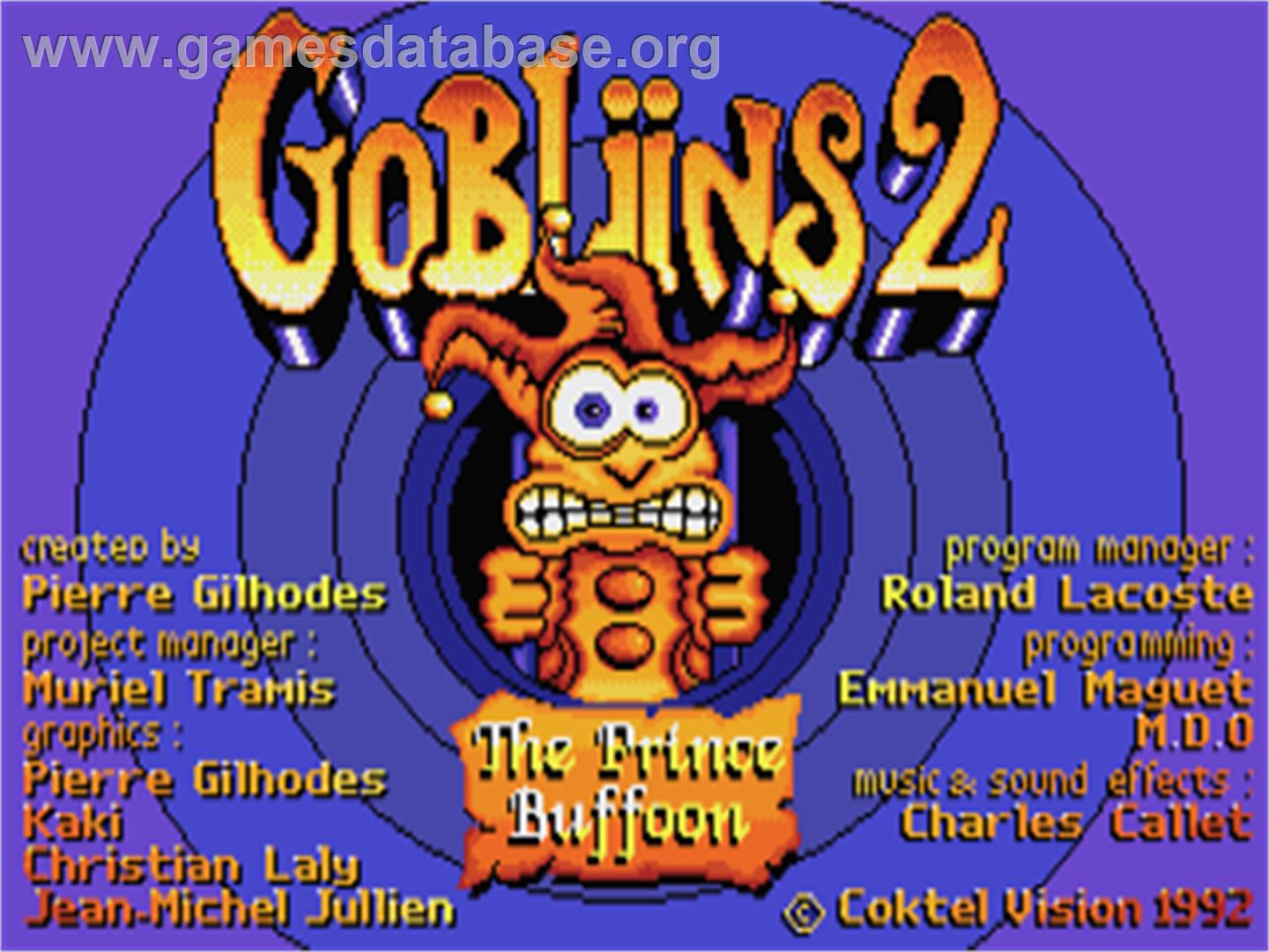Gobliins 2 - The Prince Buffoon - Atari ST - Artwork - Title Screen