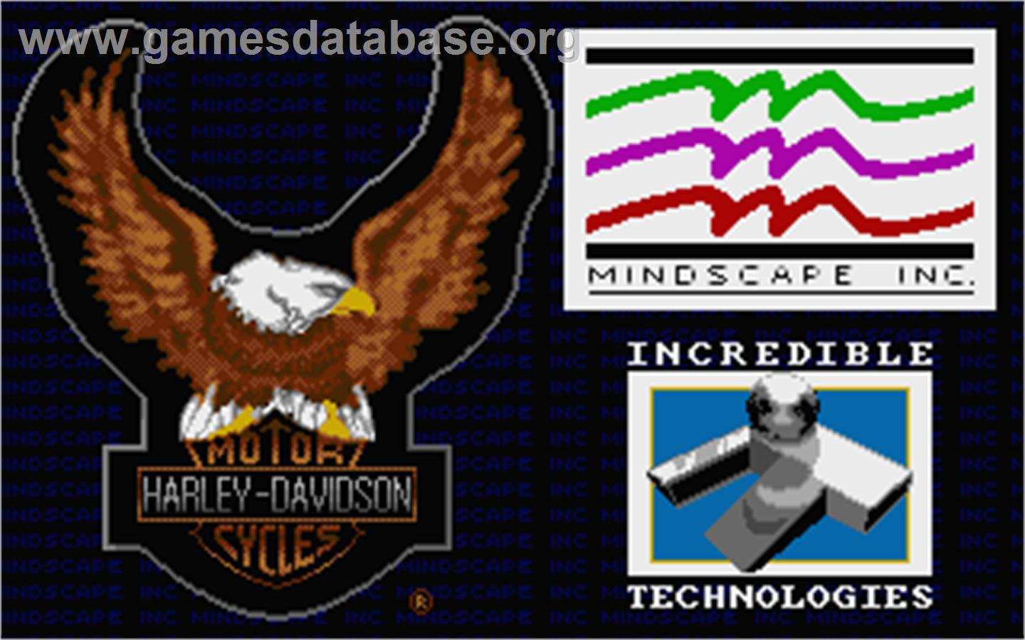 Harley-Davidson: The Road to Sturgis - Atari ST - Artwork - Title Screen