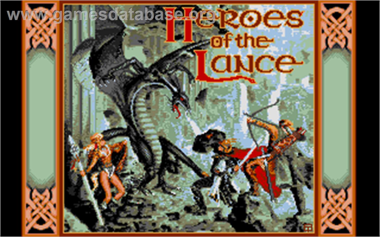 Heroes of the Lance - Atari ST - Artwork - Title Screen