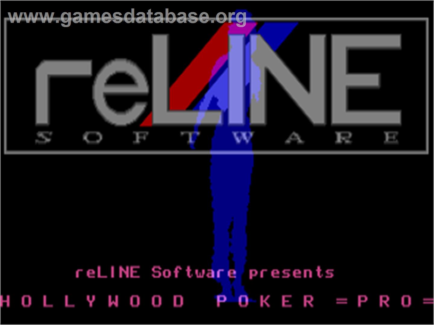 Hollywood Poker Pro - Atari ST - Artwork - Title Screen