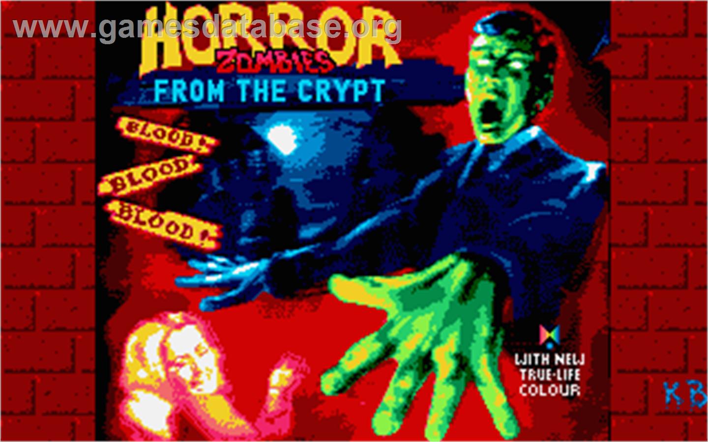 Horror Zombies from the Crypt - Atari ST - Artwork - Title Screen