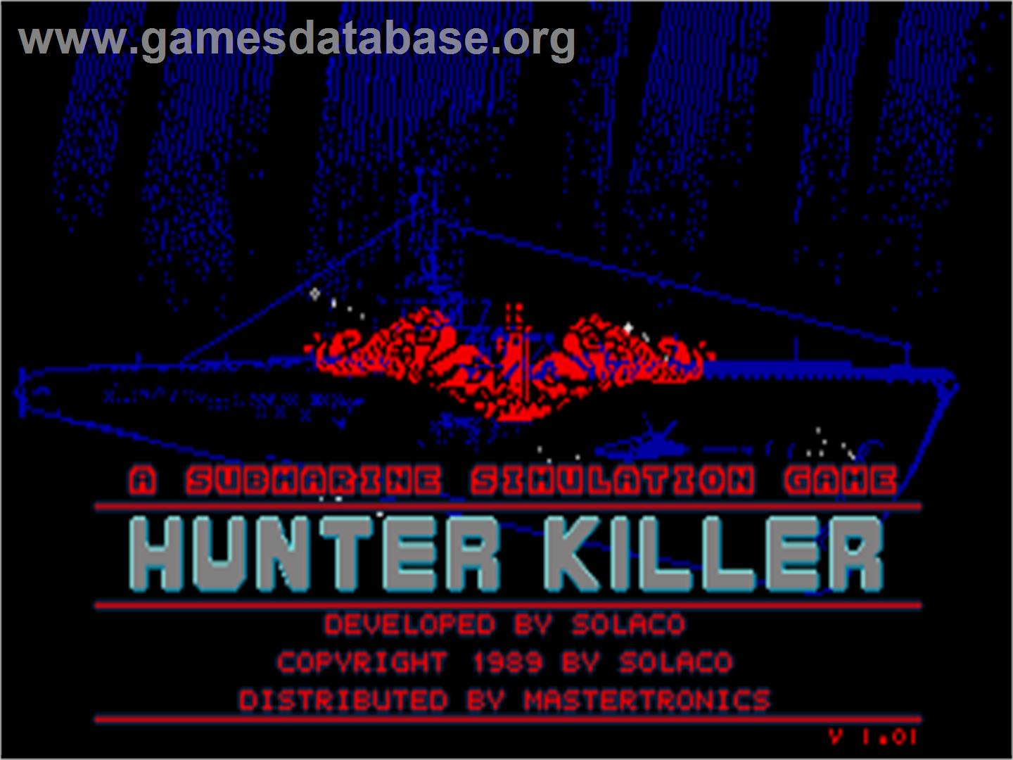 Hunter Killer - Atari ST - Artwork - Title Screen