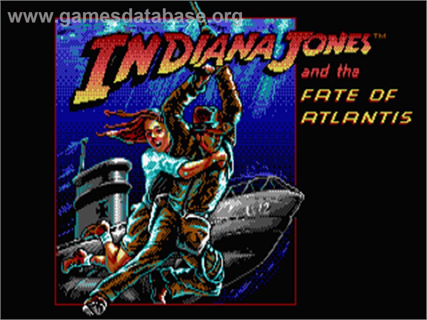 Indiana Jones And The Fate Of Atlantis - The Action Game - Atari ST - Artwork - Title Screen